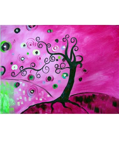 Beautiful whimsical painting.  The colour and gentle nature of the painting make it perfect as a gif...